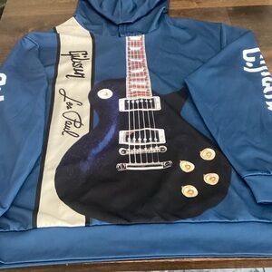 Gibson Blue Graphic Les Paul Hoodie